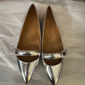 Ballet Metallic flat shoes